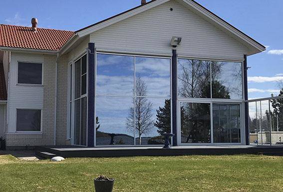 Glasning privata bostäder dörrar, fönster och fasadsystem i aluminium corrotech